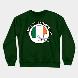 St. Patrick's Day Irish Flag Helmet Crewneck Sweatshirt